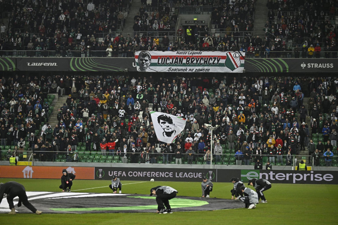 Legia - Lugano pożegnanie Brychczego