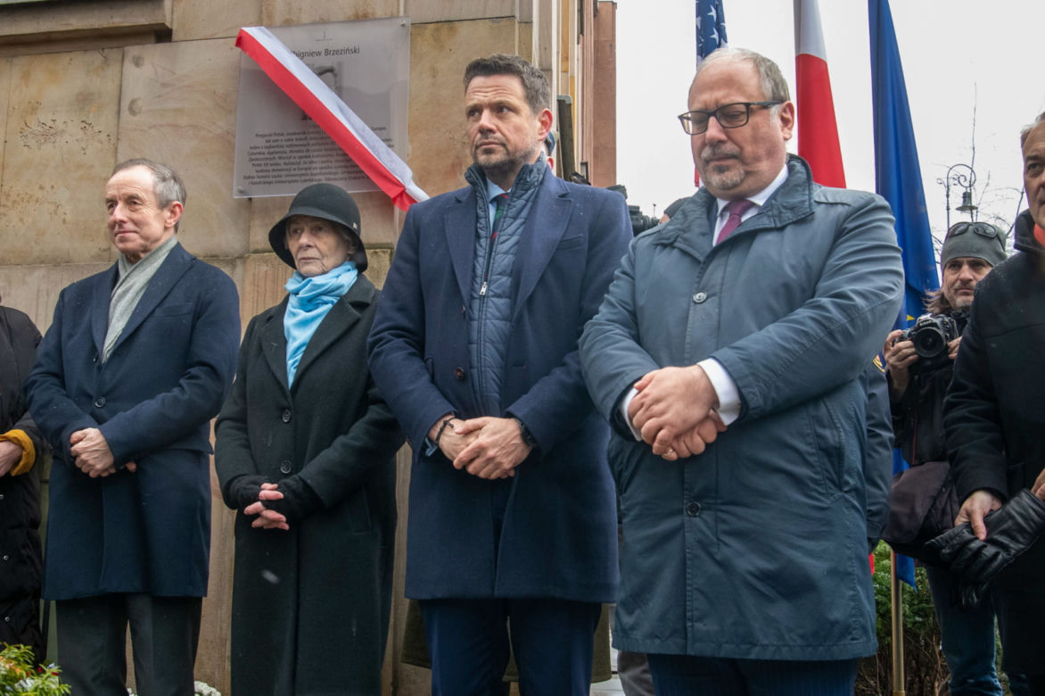 Uroczystość nadania śródmiejskiemu pasażowi imienia Zbigniewa Brzezińskiego