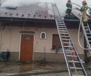 Groźny pożar w Łękawicy koło Skrzyszowa
