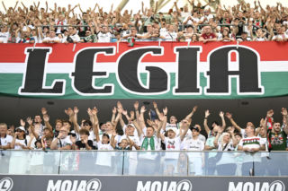 Legia Warszawa - Zagłębie Lubin: Zdjęcia kibiców