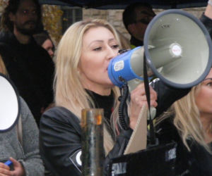 Czarny i biały protest w Poznaniu