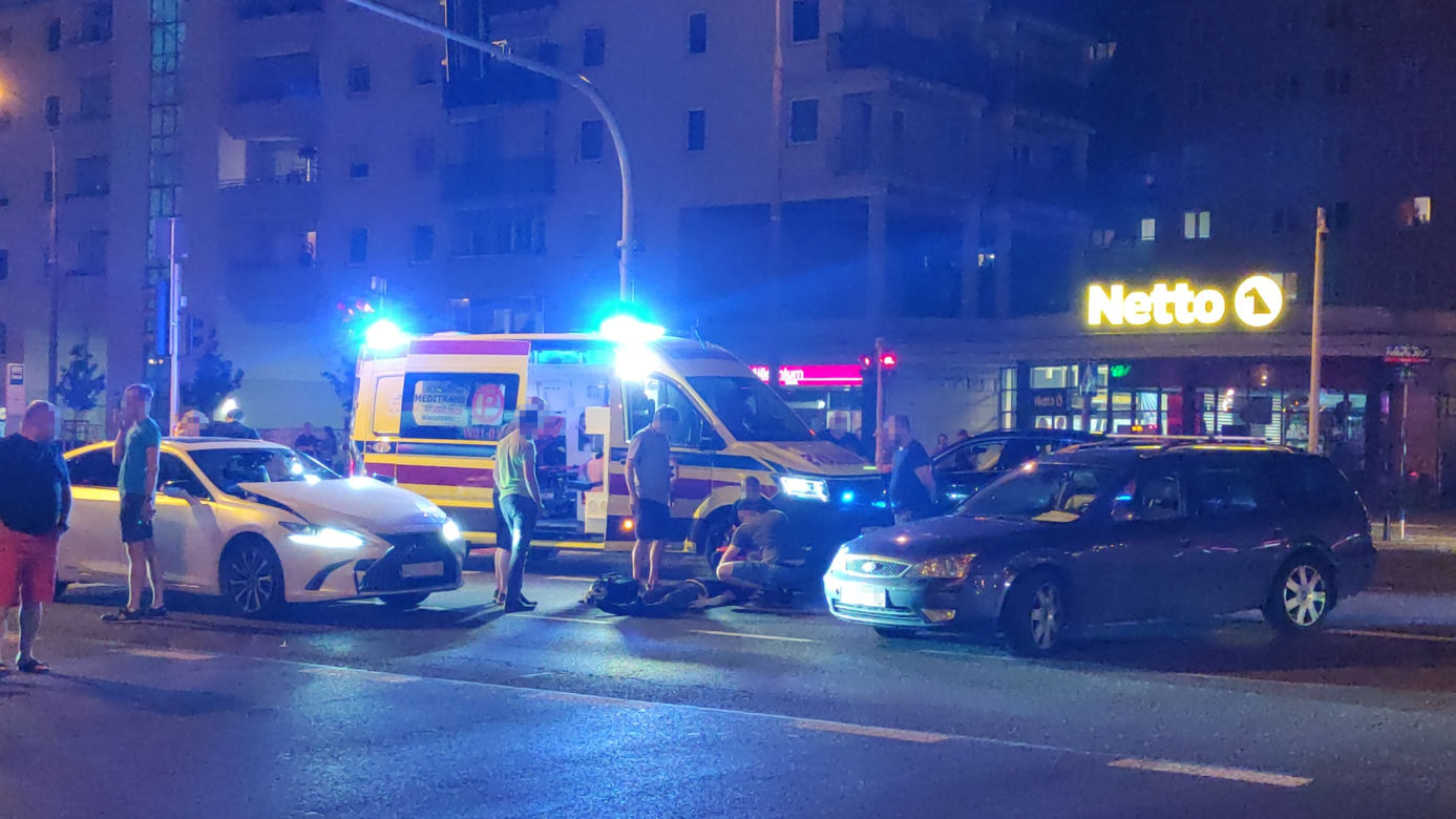 Potworny wypadek na warszawskim Gocławiu