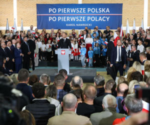 Karol Nawrocki odwiedził Kulesze Kościelne na Podlasiu