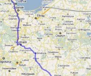 Trasa A1 Warszawa - Hel 