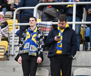 Arka Gdynia - Widzew Łódź: Zdjęcia kibiców i zawodników z meczu 25. kolejki PKO BP Ekstraklasy
