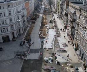 Przebudowa alei Wojska Polskiego - kwiecień 2022