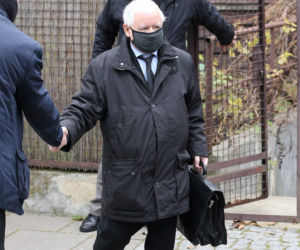 Jarosław Kaczyński. Tak prezes wyszedł do pracy