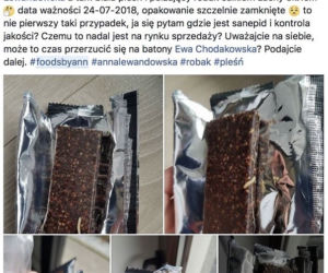 Robaki w batonach Lewandowskiej