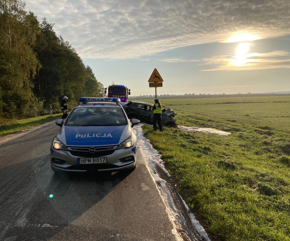 Kossaki-Ostatki. Cztery osoby ranne. Groźny wypadek na DW 679