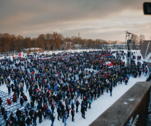 Karol Nawrocki wziął udział w Patriotycznej Pielgrzymce Kibiców na Jasnej Górze