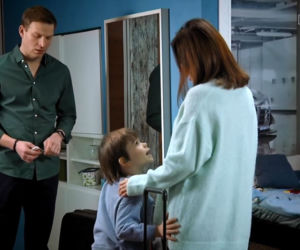 	Barwy szczęścia odc. 2281. Kasia (Katarzyna Glinka), Łukasz (Michał Rolnicki), Ksawery (Bartosz Gruchot)