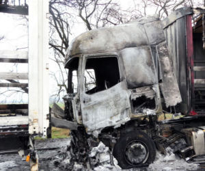 Spalił trzy TIR-y! Brał się za czwartego