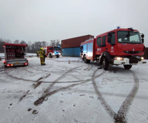 Kolejny pożar w zakładzie recyklingu w Przysiece Polskiej niedaleko Kościana