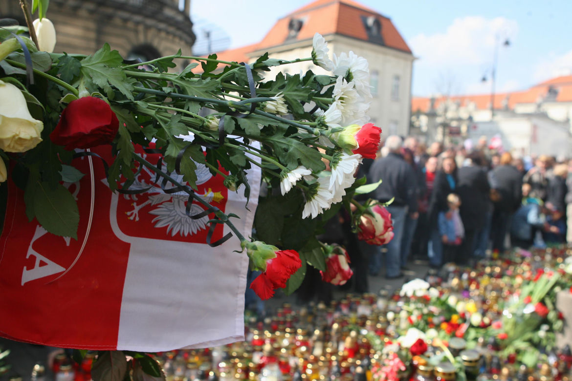 Warszawa dzień po katastrofie smoleńskiej