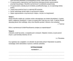 Matura 2026: filozofia 8.05.2026r. Arkusze CKE, poziom podstawowy [Formuła 2023]