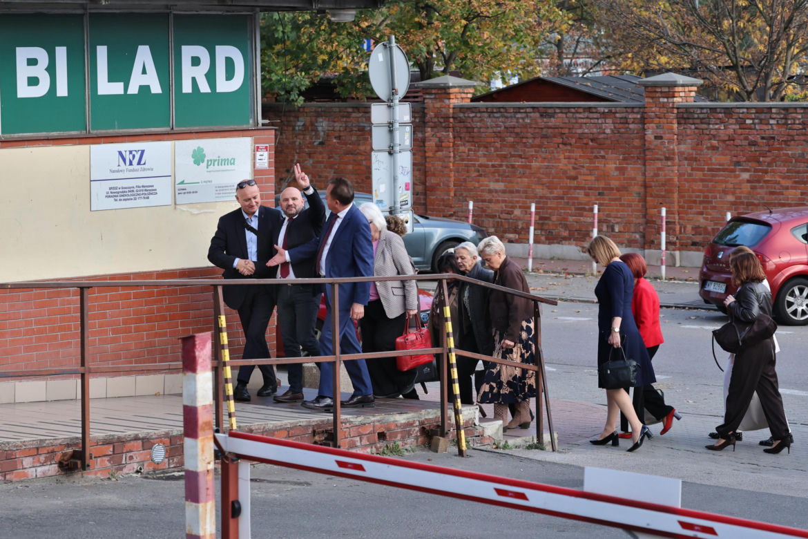 Spotkanie polityków PiS w siedzibie na ul.Nowogrodzkiej