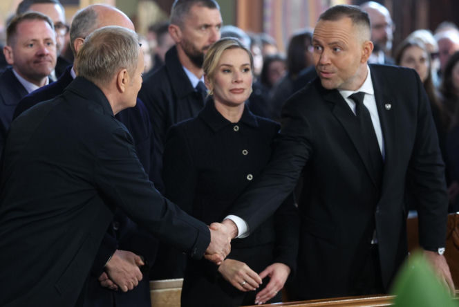 Politycy na pogrzebie Łukasza Litewki