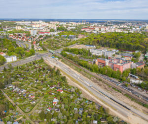 Budowa węzła Łękno - maj 2020