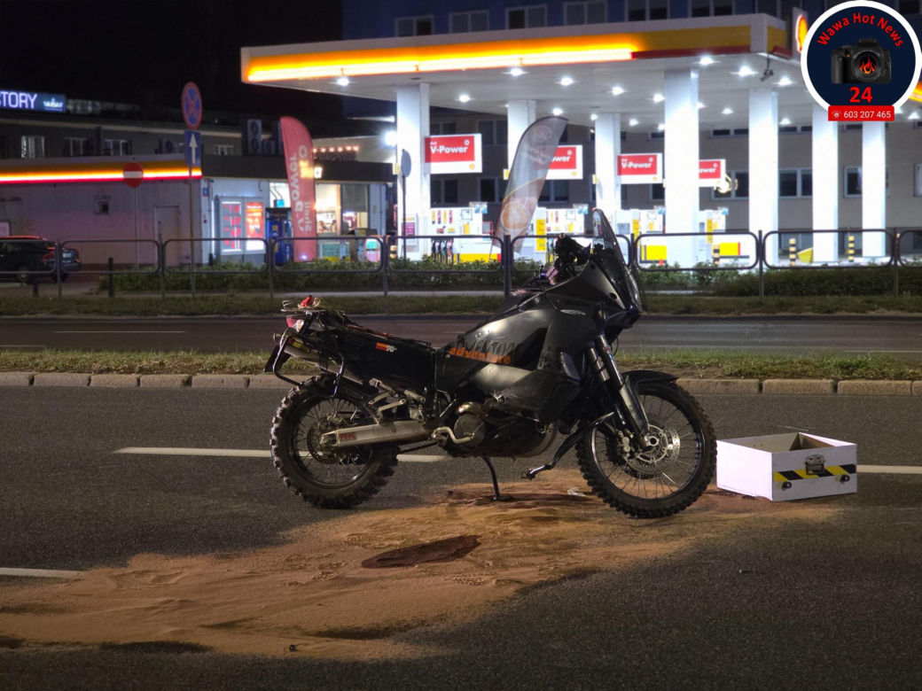 Kierowca audi wjechał w motocyklistę