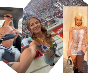 Polskie gwiazdy na koncercie Bad Bunny'ego. Lewandowska w samym staniku, Tarnowska niczym na Coachellę