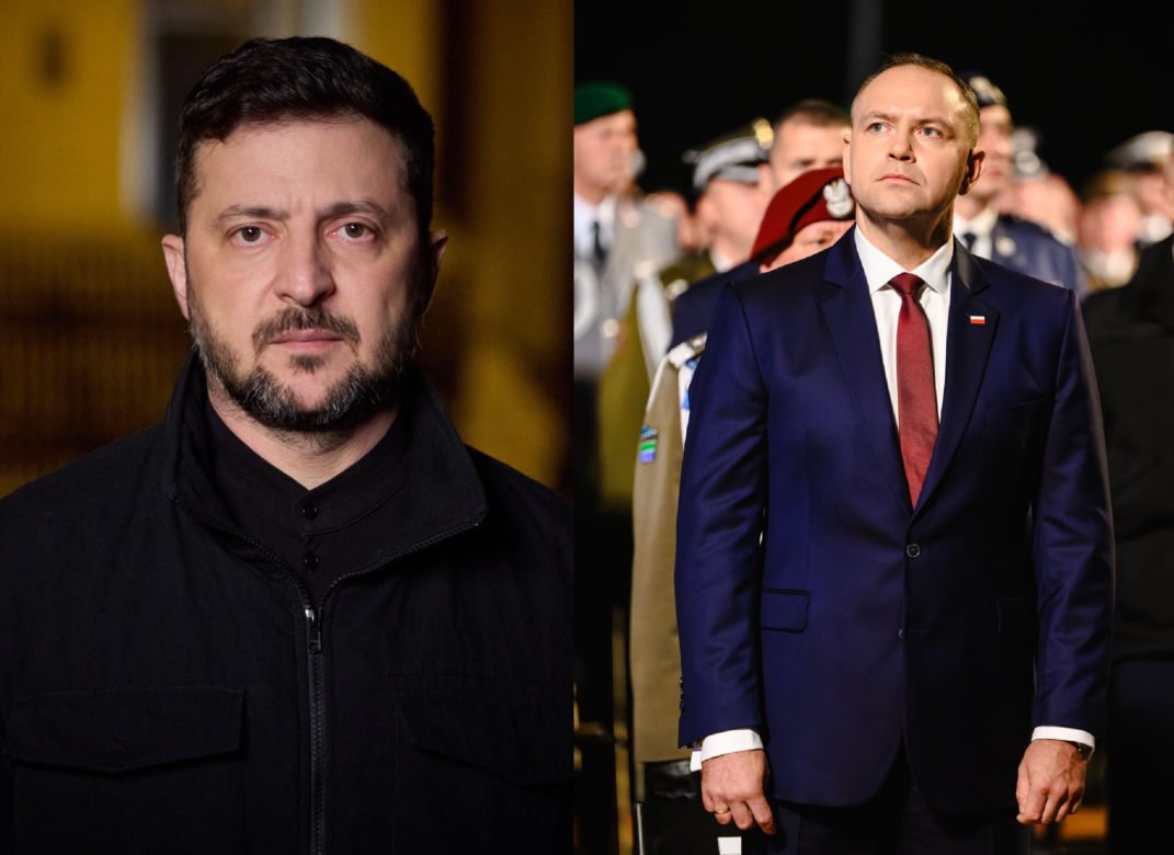 Wołodymyr Zełenski i Karol Nawrocki