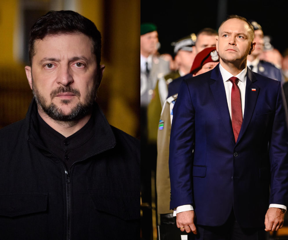 Wołodymyr Zełenski i Karol Nawrocki