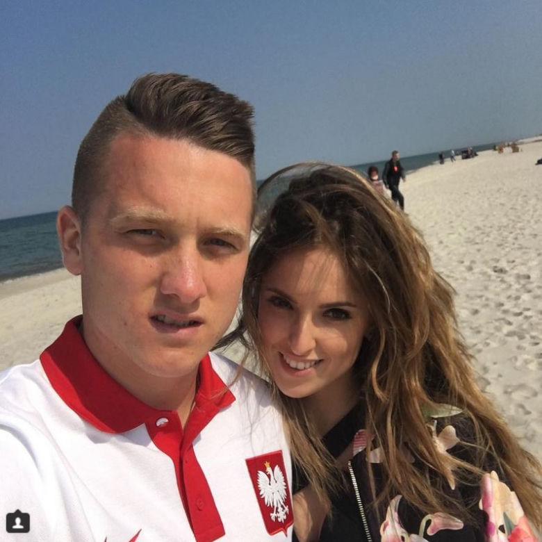 Piotr Zieliński, Laura Słowiak, dziewczyna