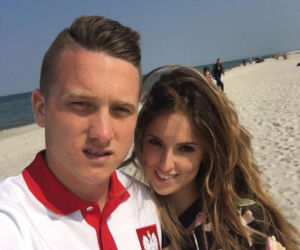 Piotr Zieliński, Laura Słowiak, dziewczyna