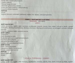 Doda pokazała menu na campie