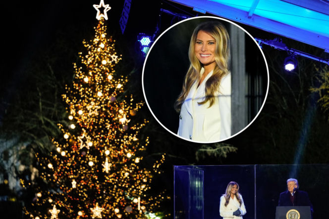 Melania Trump zapaliła choinkę przed Białym Domem! Podoba Ci się?