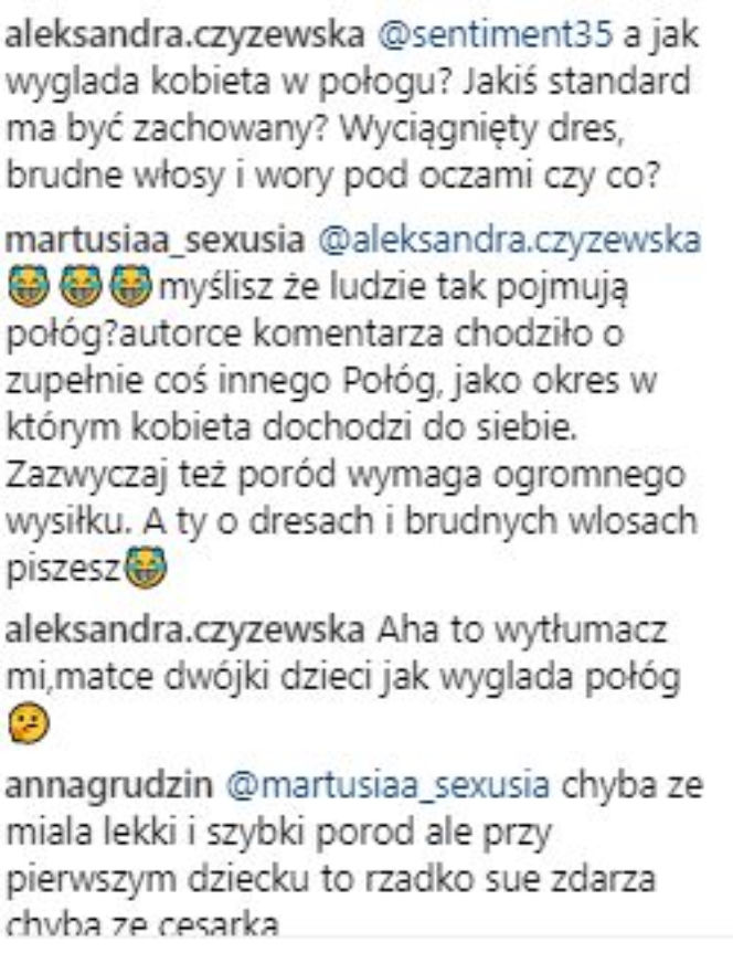 Natalia Siwiec w połogu