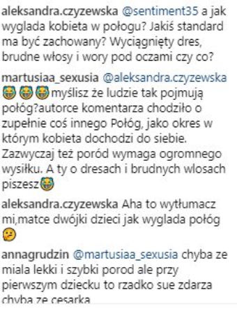 Natalia Siwiec w połogu