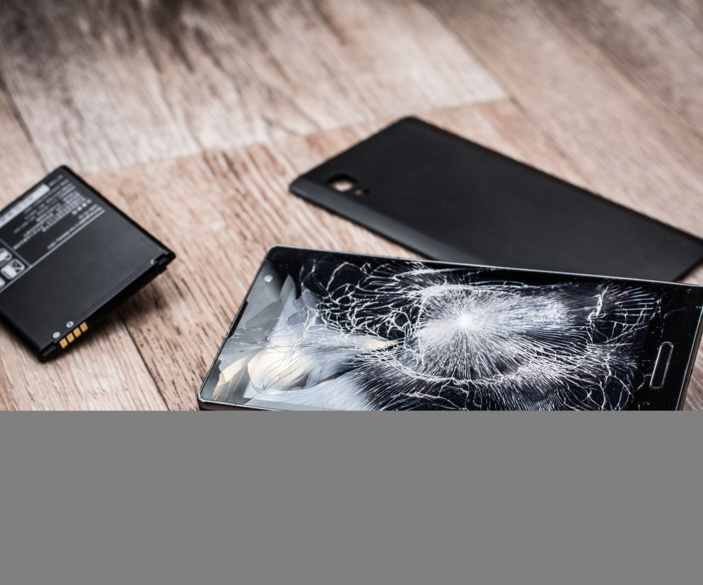 Rozbity telefon