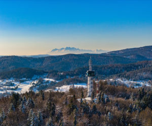Stąd widać nawet Tatry. Takie widoki tylko z Góry Parkowej w Krynicy-Zdroju - wieża widokowa to murowany hit!!