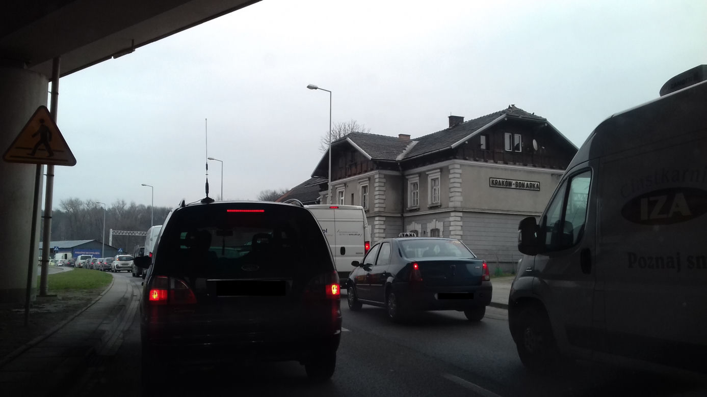 Wypadek na ul. Tischnera w Krakowie
