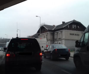 Wypadek na ul. Tischnera w Krakowie