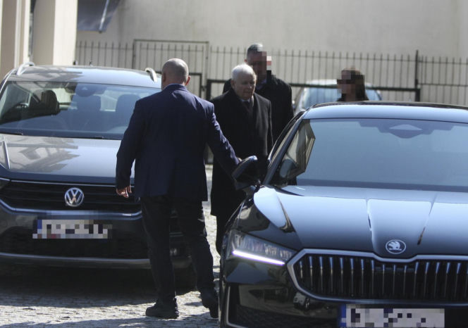 Jarosław Kaczyński szykuje się do świąt. Prezes PiS z kolorową palmą