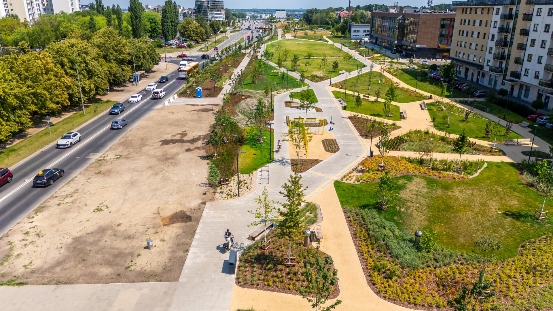 Park nad Południową Obwodnicą Warszawy w Warszawie