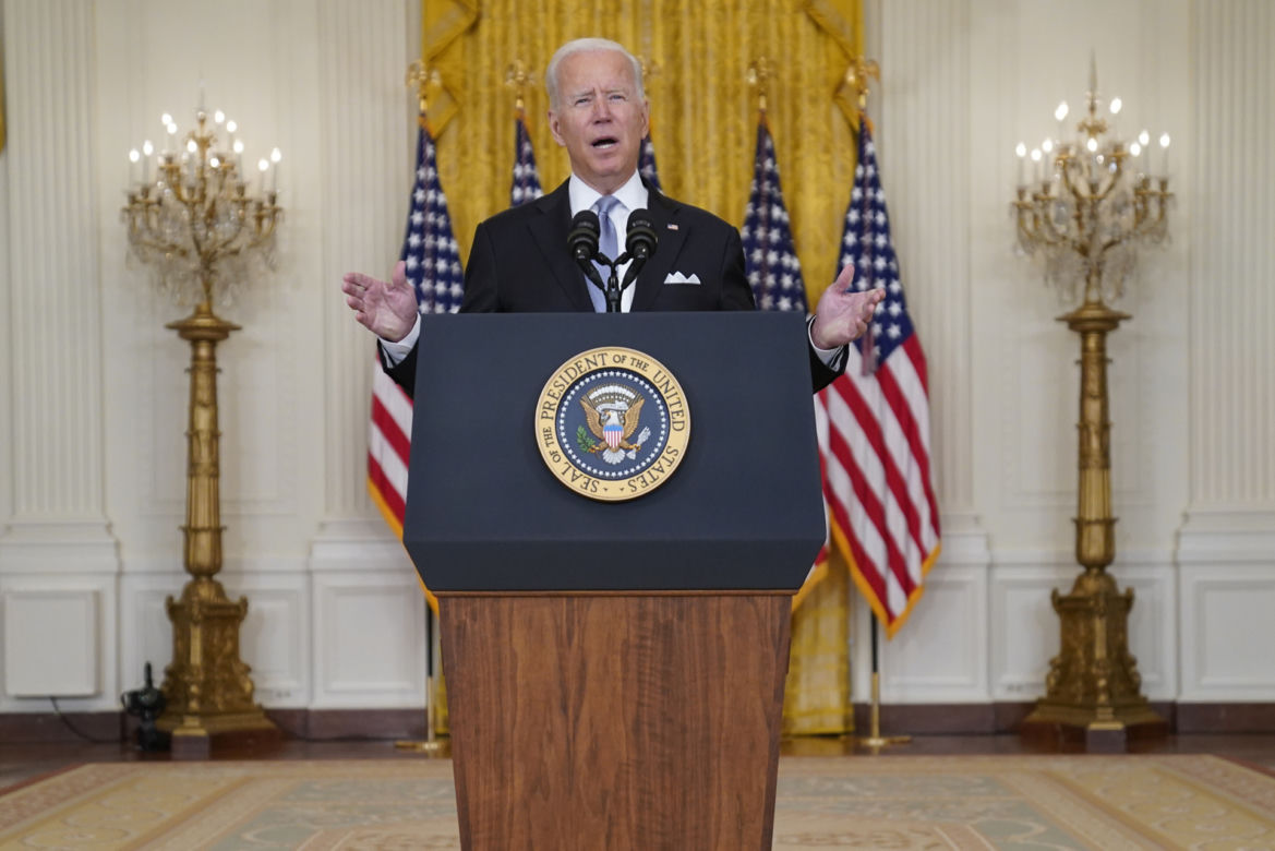 Prezydent USA Biden przedstawia stanowisko w sprawie Afganistanu 