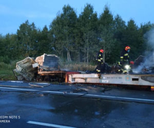Wypadek w Grabowej na DK 1