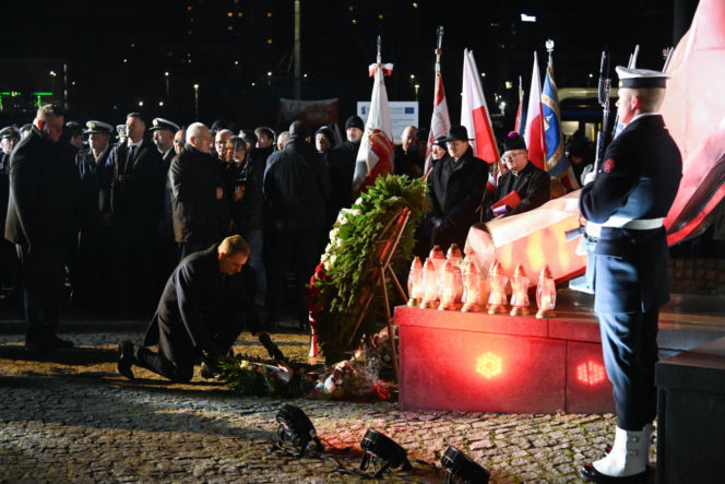 Prezydent Nawrocki w Gdyni: zdrajcy i komuniści strzelali do ludzi