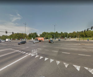 Skrzyżowanie ul. Wiślickiej, Bora-Komorowskiego, Stella-Sawickiego i al. Andersa