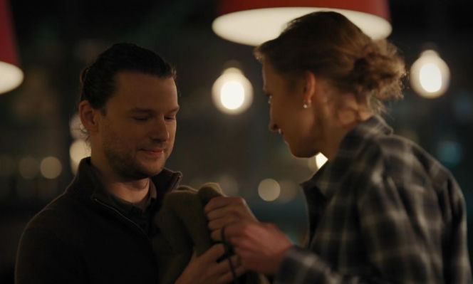 M jak miłość odc. 1930. Natalka (Dominika Suchecka), Mikołaj Lipiński (Mateusz Kościukiewicz)