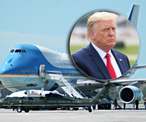 Kłopoty samolotu z Trumpem! Zawrócił do bazy