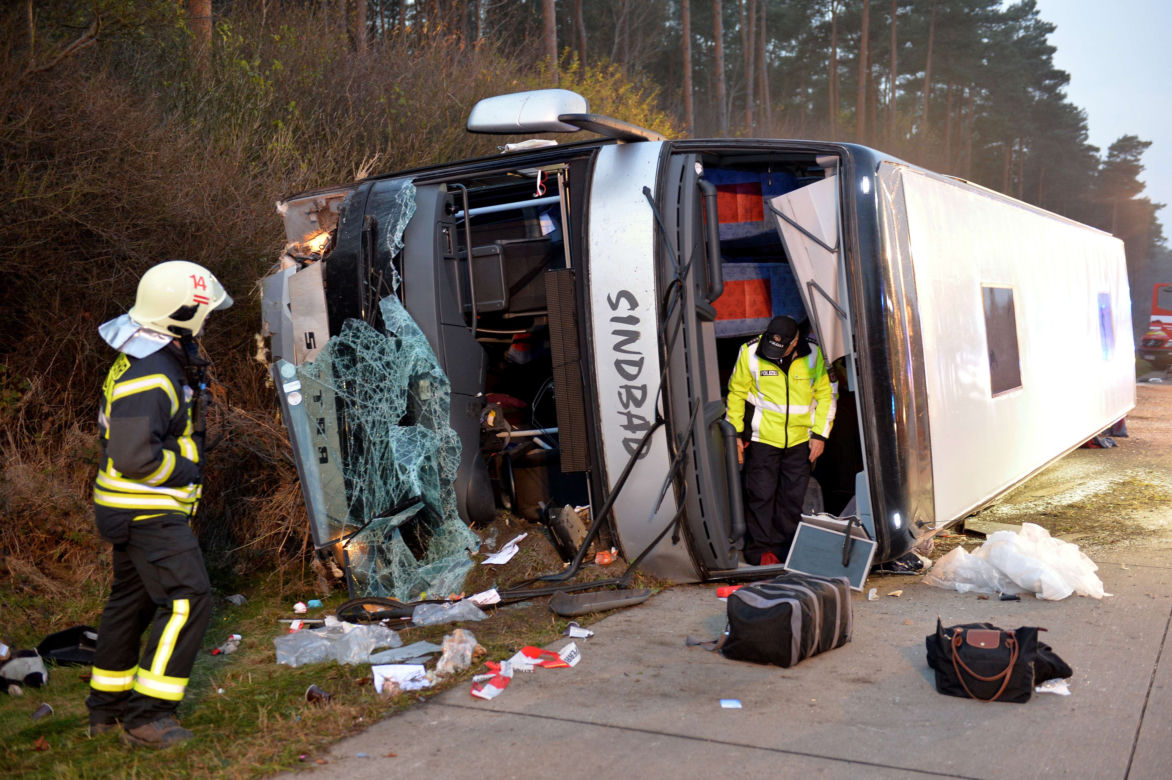 Wypadek polskiego autokaru w Niemczech