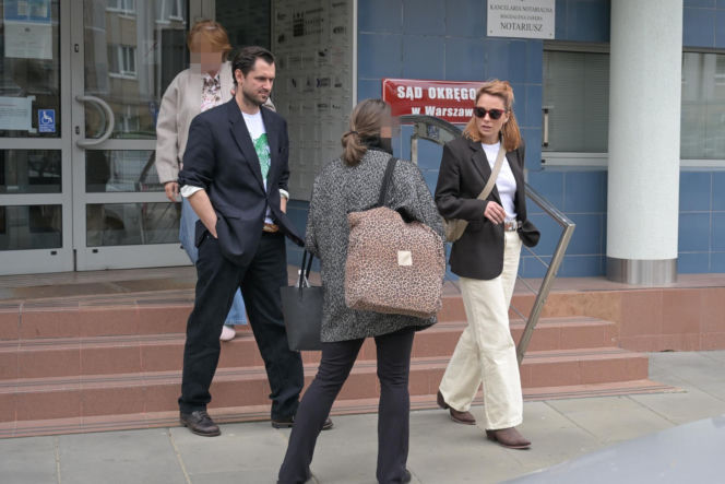 Katarzyna Wajda czekając na rozwód, całowała się w sądzie