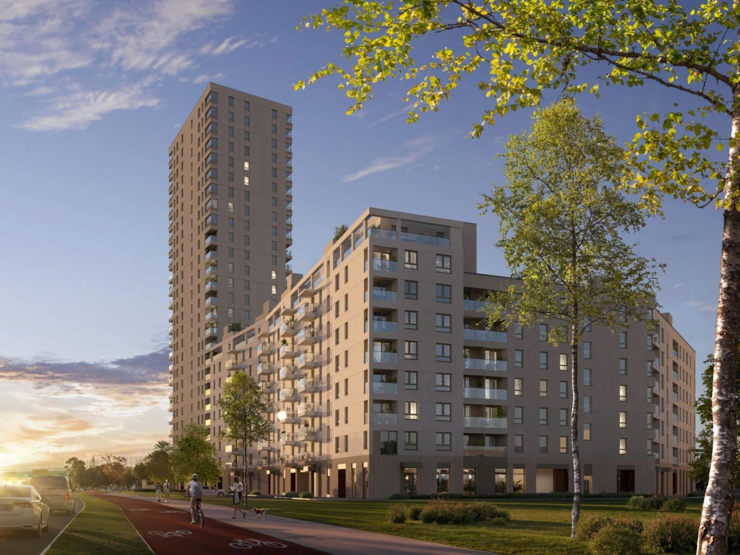 Wizualizacja Mocha Tower w Warszawie