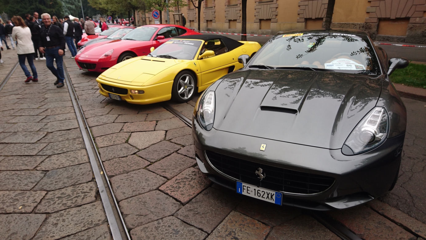 Zlot miłośników Ferrari w Mediolanie - Raduno Internazionale Ferrari 2017