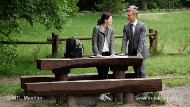 M jak miłość odc. 1075. Sonia (Marta Król), Andrzej (Krystian Wieczorek)
