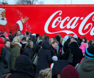 Ciężarówka Coca-Coli w Szczecinie